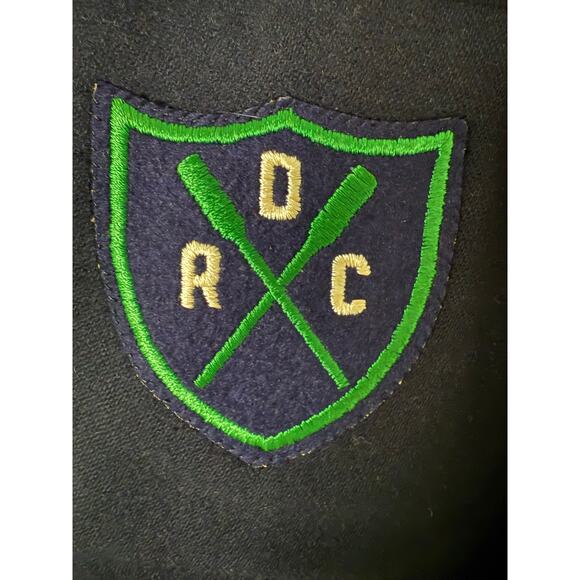 Vintage Dartmouth Rowing Club Sport Coat Jacket Navy Green Gold Size 44 JL - Picture 7 of 15